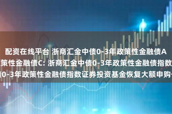 配资在线平台 浙商汇金中债0-3年政策性金融债A,浙商汇金中债0-3年政策性金融债C: 浙商汇金中债0-3年政策性金融债指数证券投资基金恢复大额申购公告